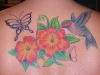Butterfly And Flower Tattoos 05