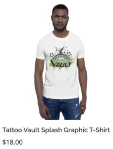 Tattoo Vault White Splash T-Shirt